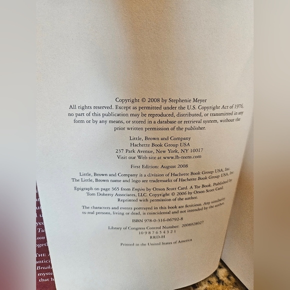 Breaking Dawn - Twilight Trilogy Hardback Stephenie Meyer - Picture 7 of 8